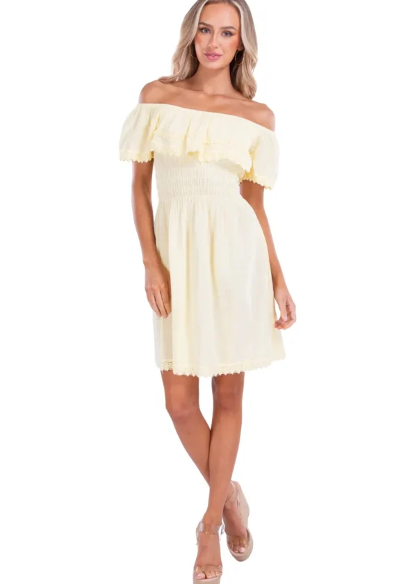 Ella' Off Shoulder Mini Sundress