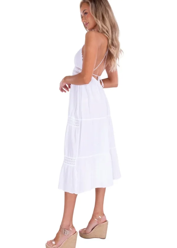 Elliana' Tiered Cotton Maxi Dress