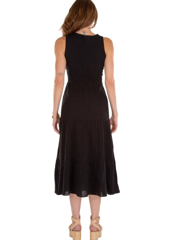 Gabrielle' Cotton Maxi Dress with crochet details