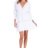 Joanna' Crochet Mini Dress White