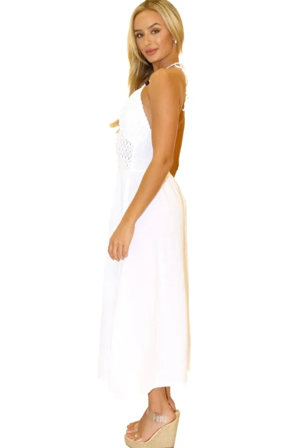 Jossie' Crochet Bodice Maxi Dress