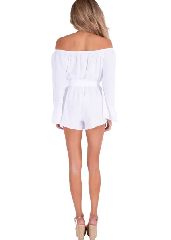 Lizzie' Off Shoulder Romper