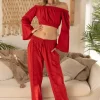 Magnolia' Crochet Front Detail Pants