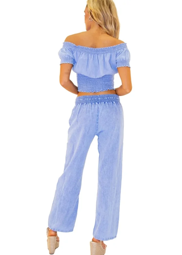 Magnolia' Crochet Front Detail Pants