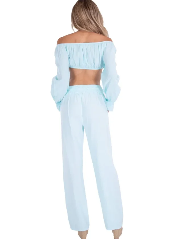 Magnolia' Crochet Front Detail Pants