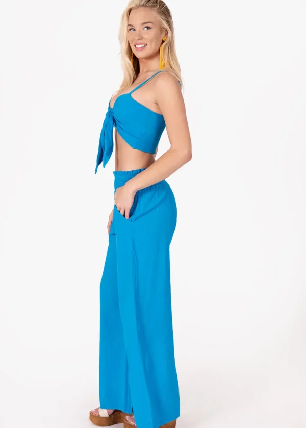Mara' Cotton Tie Front Top