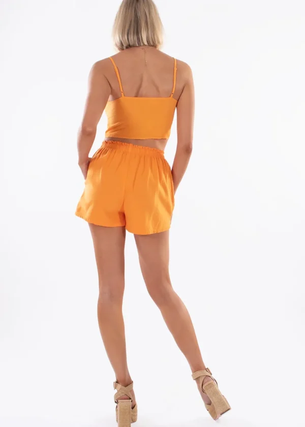 Mara' Cotton Tie Front Top