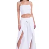 Mia' Shirred Tube Top White