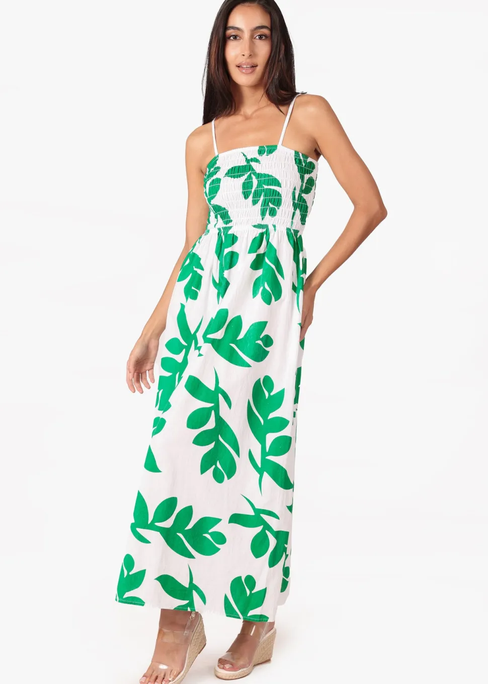 milani_print_green_cotton_0.webp Milani' Print Green Cotton Maxi Dress