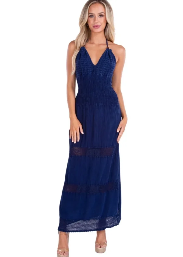 Miranda' Halter Maxi Dress