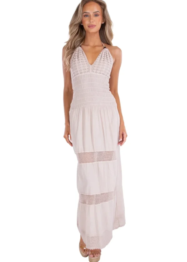 Miranda' Halter Maxi Dress
