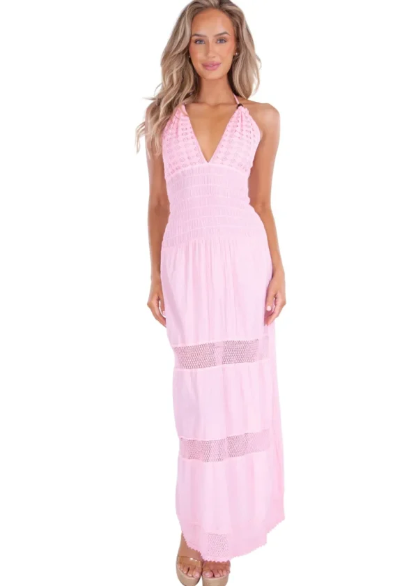 Miranda' Halter Maxi Dress