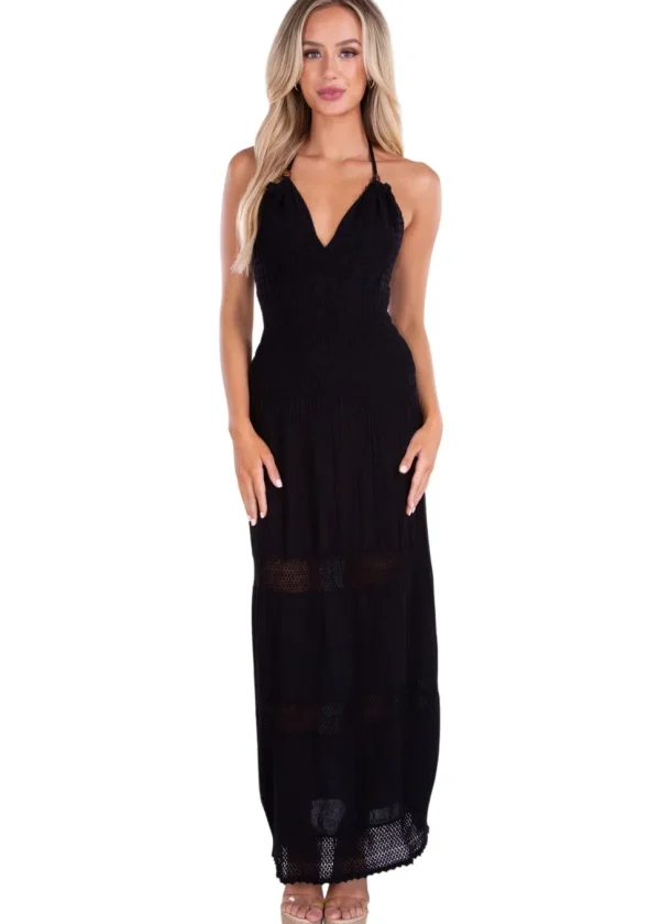 Miranda' Halter Maxi Dress