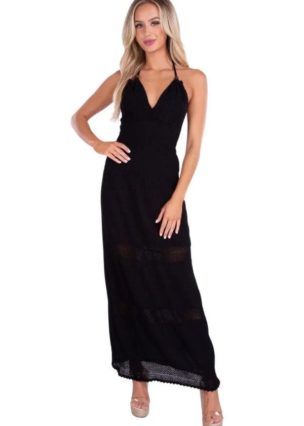 Miranda' Halter Maxi Dress
