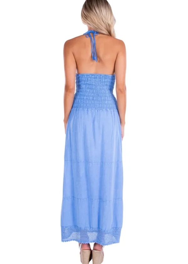 Miranda' Halter Maxi Dress