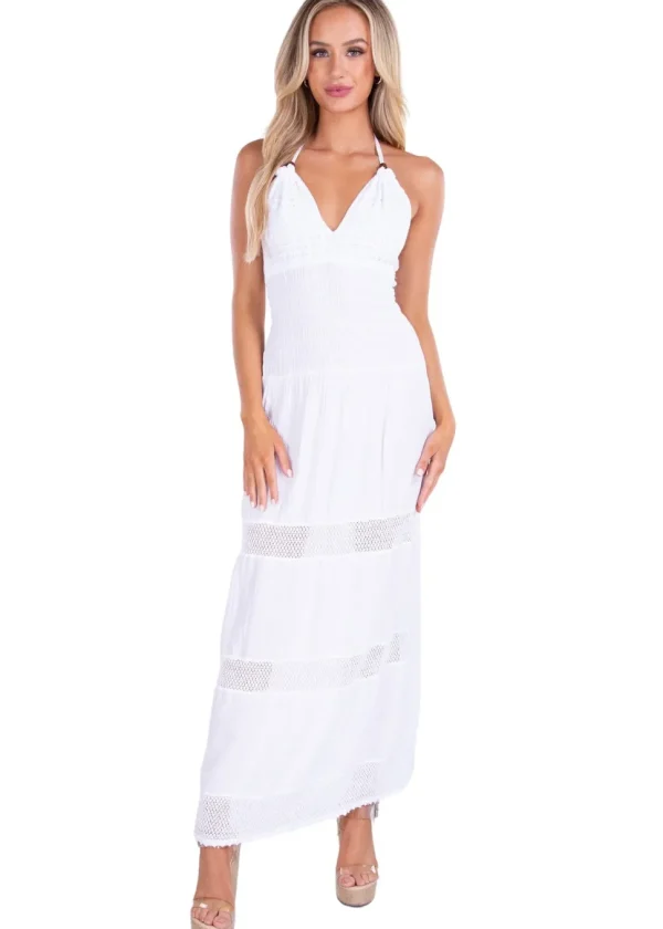 Miranda' Halter Maxi Dress