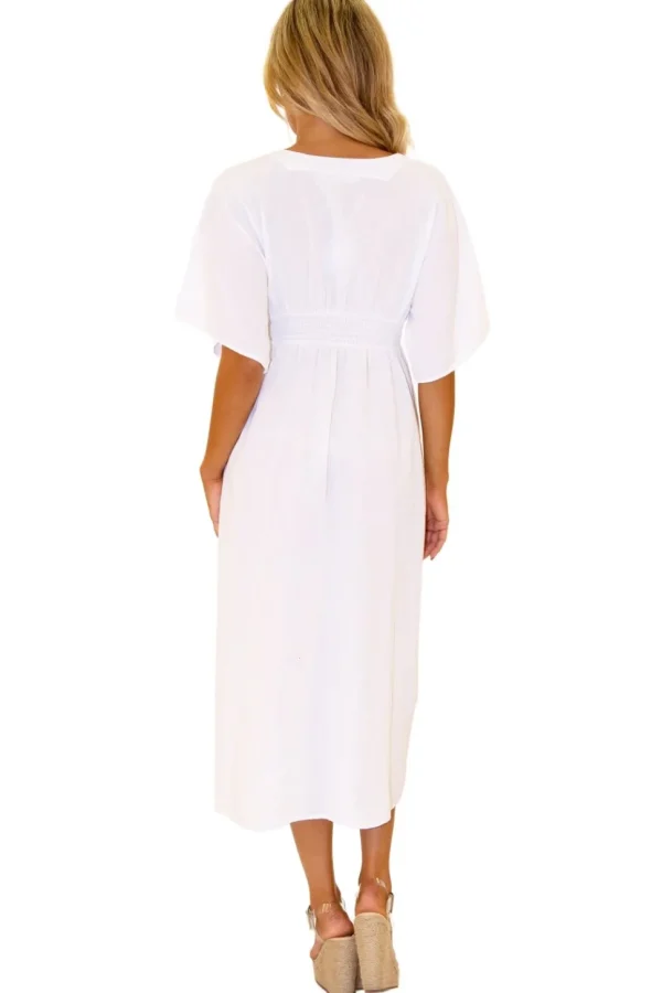 Mirella' Maxi Dress White