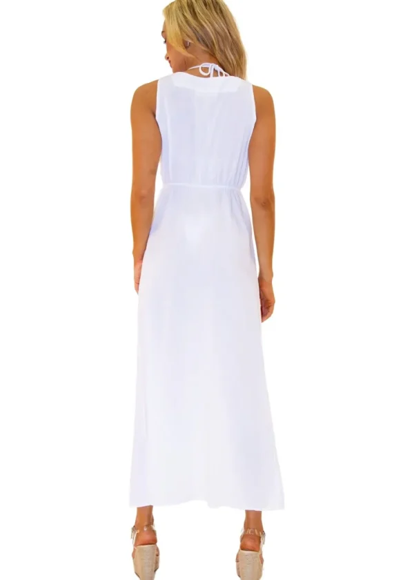 Mischa' Double Split Cover-Up White
