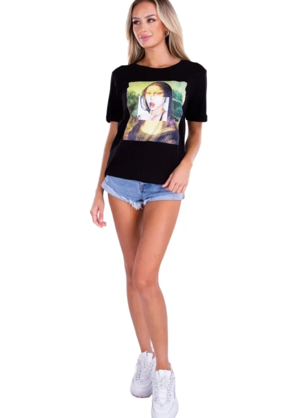Modern Monalisa' Graphic Tee