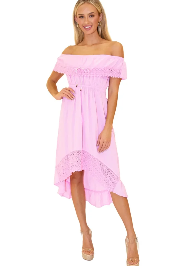 Olivia' High Low Midi Dress