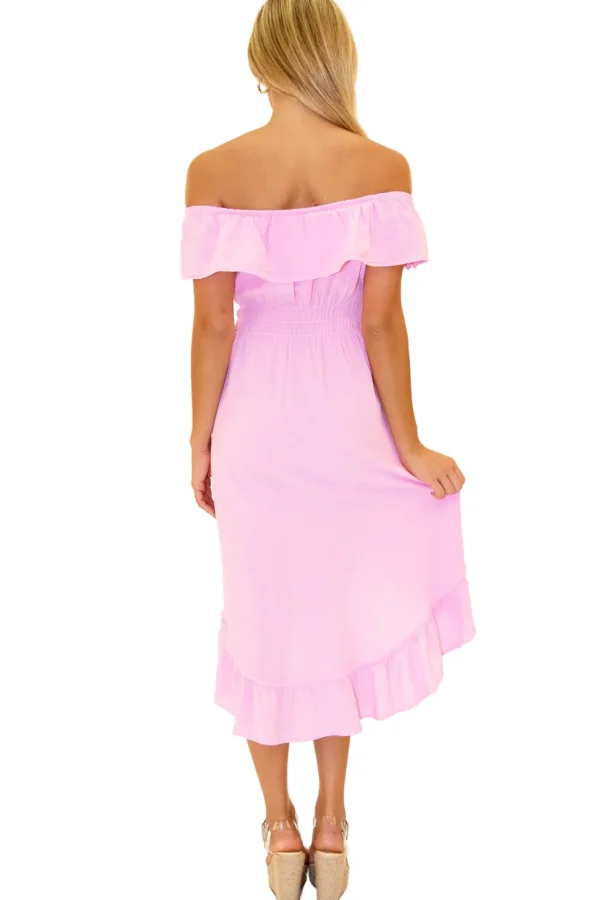 Olivia' High Low Midi Dress
