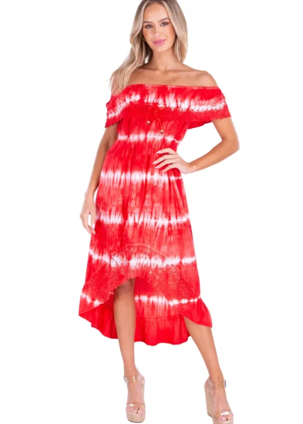 Olivia' High Low Midi Dress