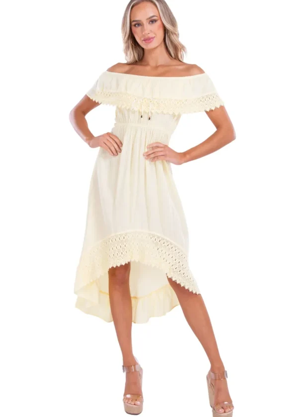 Olivia' High Low Midi Dress