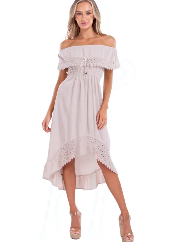 Olivia' High Low Midi Dress