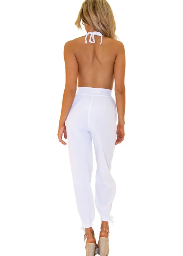 Oriana' Backless Halter Jumpsuit