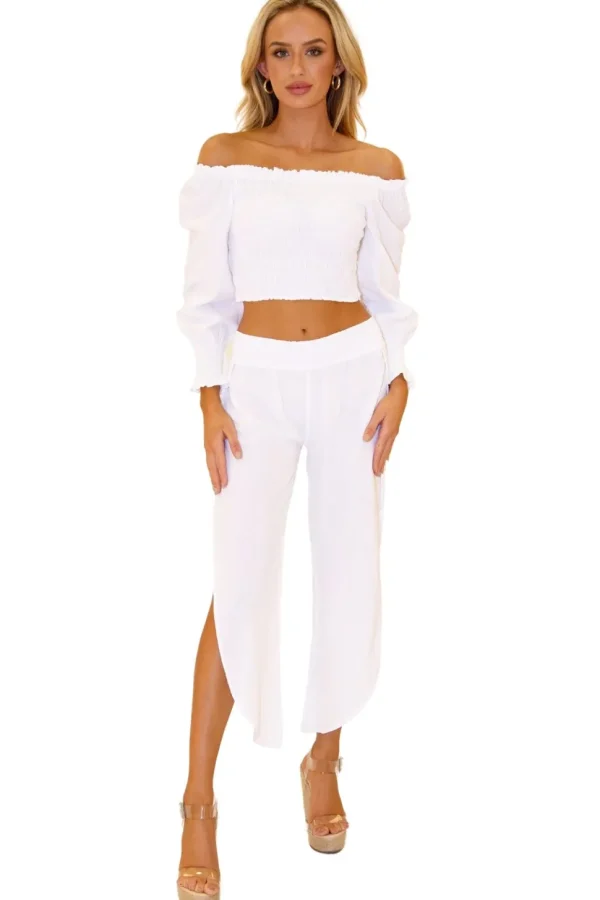 Piper' Off-Shoulder Top White