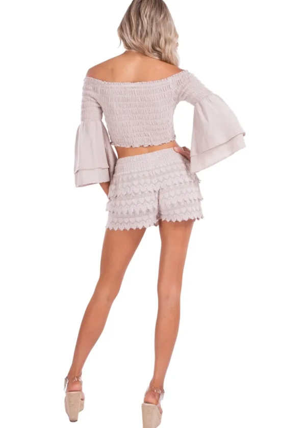 Polly' Tiered Crochet Skort