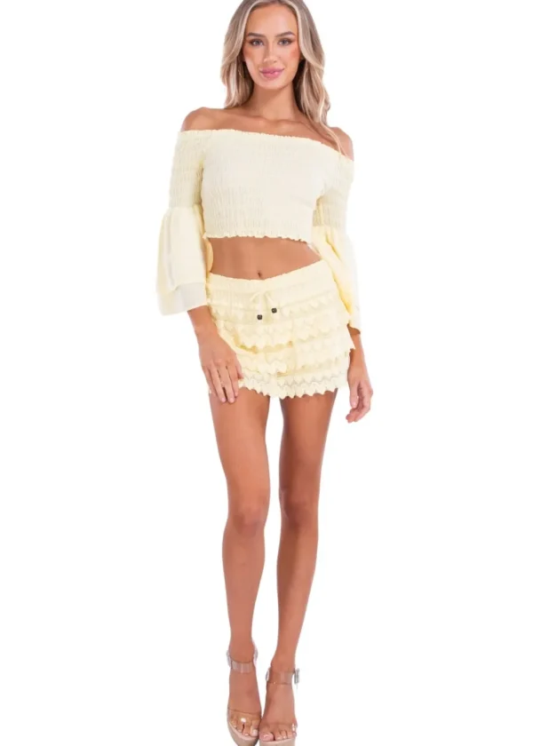 Polly' Tiered Crochet Skort