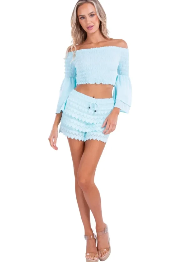 Polly' Tiered Crochet Skort