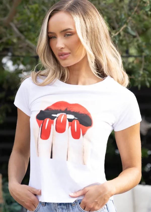 Red Lips, Red Nails' Graphic Tee