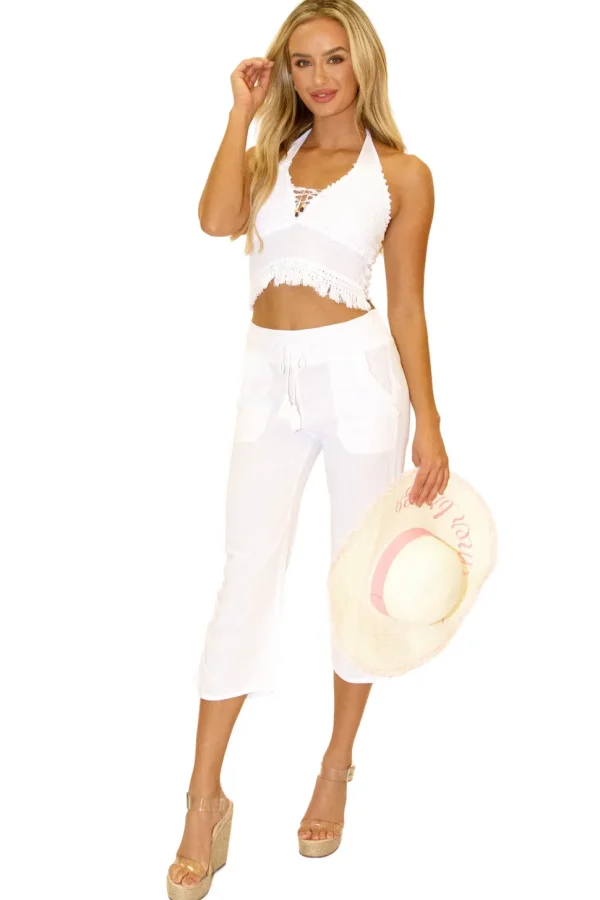 Ruby' Fringe Pocket Capris