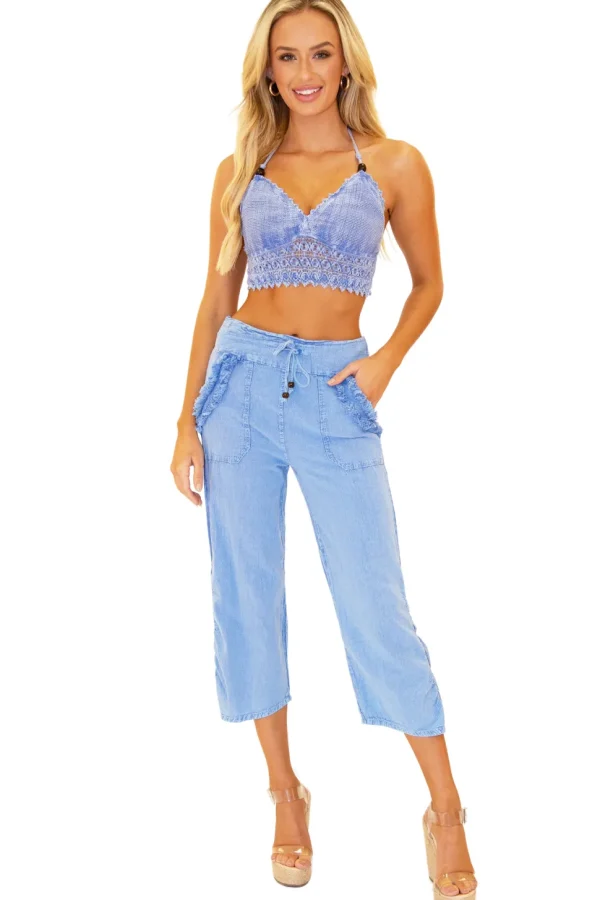 Ruby' Fringe Pocket Capris