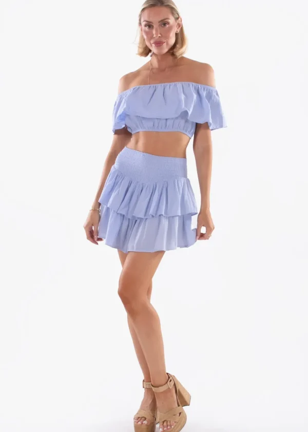 Ruth' Ruffle Mini Skirt