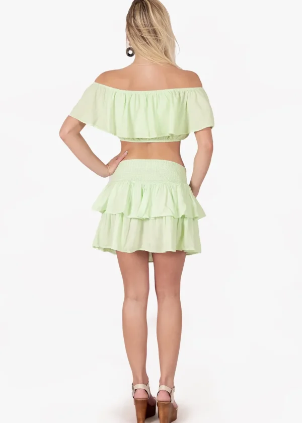 Ruth' Ruffle Mini Skirt