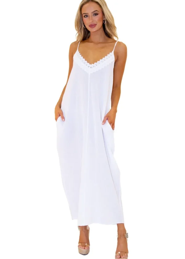 Sage' Slant Pocket Maxi Dress