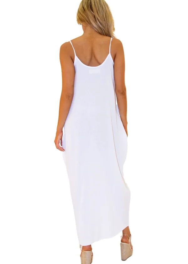 Sage' Slant Pocket Maxi Dress