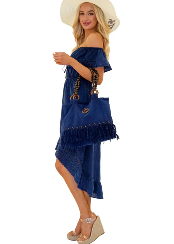 Stella' Cotton Bag Navy