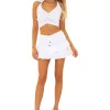 Sydney' Crochet Mini Skirt White