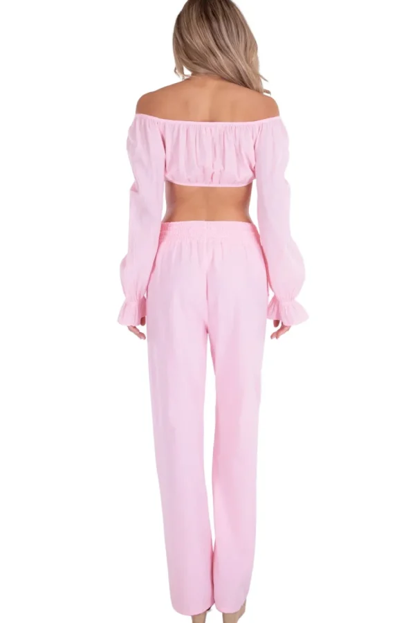 Tabitha' Long Sleeve Crop Top
