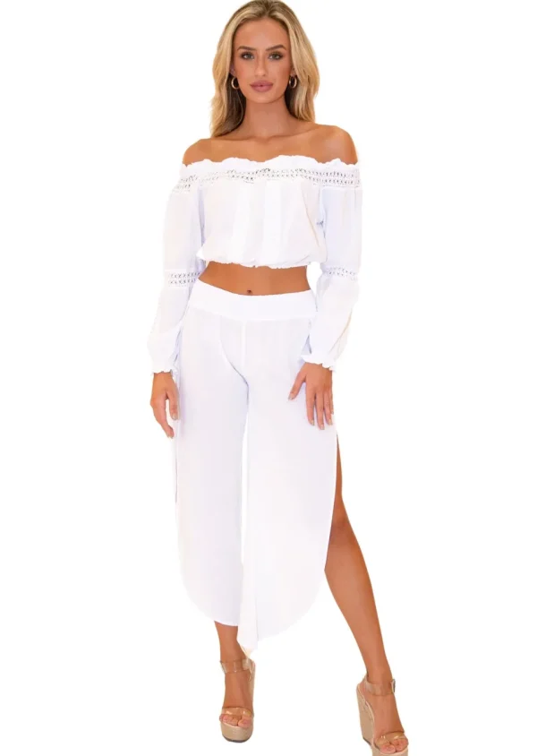 Veronica' Crochet Detail Top