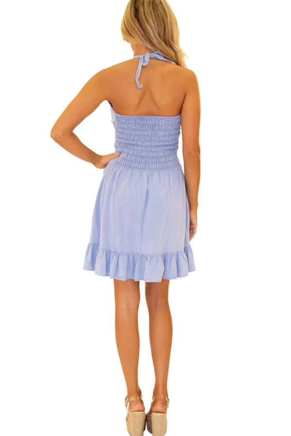 Zoey' Halter Mini Sundress
